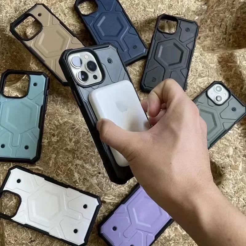 Чехол Urban Armorg Pathfinder MagSafe для Apple IPhone16 Pro Max Plus15 14 13 12 Ori ударопрочный прочный чехол с беспроводной зарядкой