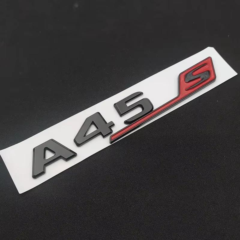 JCG1 ABS For Mercedes Benz A 35 45 AMG W177 W176 A35 A45 A45S TURBO 4MATIC Car Trunk Letters Emblem Badge Logo Stickers Accessories