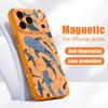Чехол с рисунком мультяшных акул Для iPhone 17 Pro Max Магнитный Для Magsafe Покрытие с ощущением кожи Для iPhone 16 15 14 13 Pro Max