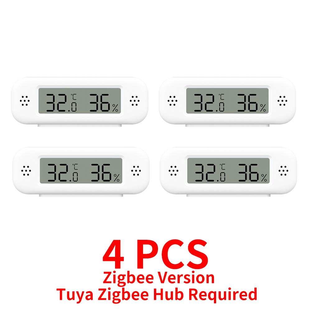 Tuya Zigbee 3.0 Temperature Humidity Sensor APP Remote Control Thermometer Hygrometer Work With SmartLife Alexa Zigbee2Mqtt ZHA