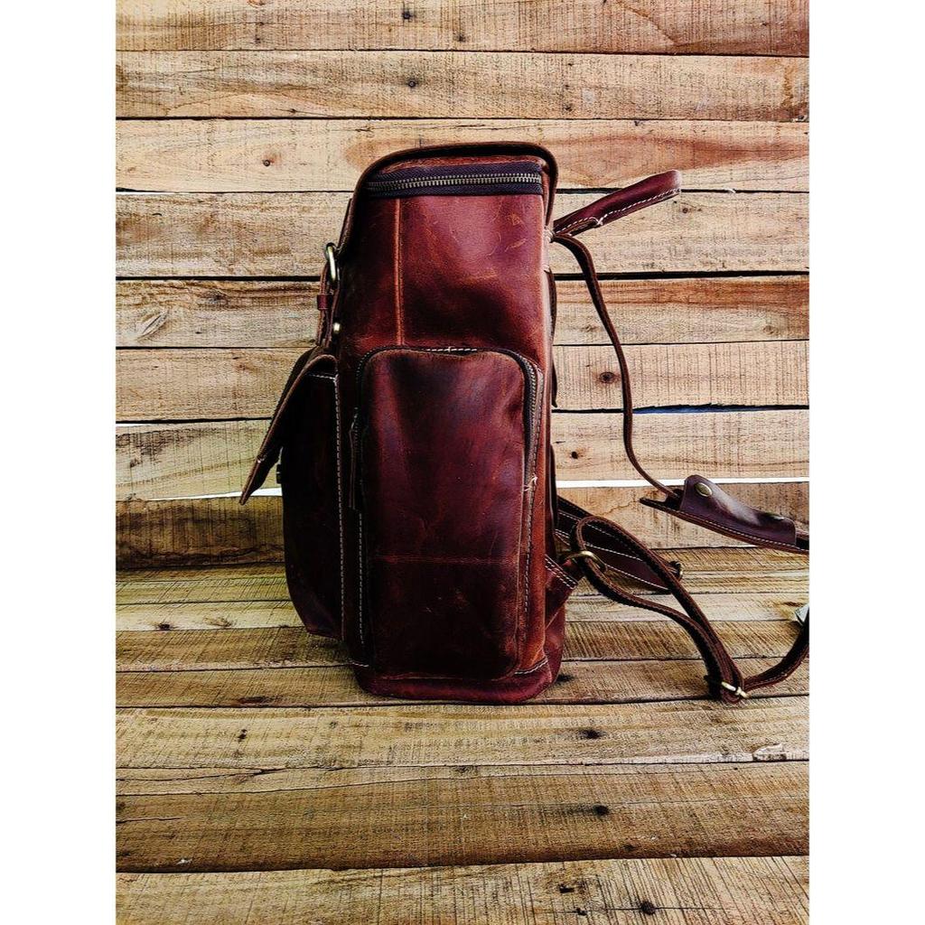 Кожаный рюкзак, Кожаный рюкзак ручной работы, Персонализированный кожаный рюкзак для ноутбука, Кожаный походный рюкзак, Кожаная походная сумка Мужчины Женщины