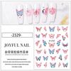 Наклейки для ногтей с бабочками, красочные бабочки, самоклеящиеся слайдеры для переноса, обертывания, маникюр, фольга, украшения «сделай сам», инструмент для дизайна ногтей