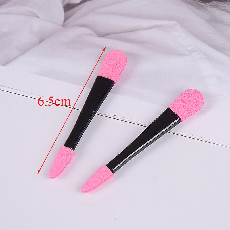 10 шт. одноразовые двухсторонние аппликаторы для теней для век, губка, кисточка для макияжа, красота