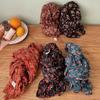 Keep Warm Cotton Linen Scarf Autumn Winter Shawl Wrap Floral Pleated Printed Scarf