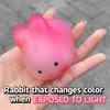 Антистресс Игрушка Меняющая цвет Милый Кролик Сердечко Сжималка Непоседа Игрушки Мялка Антистресс Смешная Снятие стресса Для ребенка Взрослого Подарок