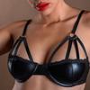 Black Wetlook Bra - DARING Intimates - Bras