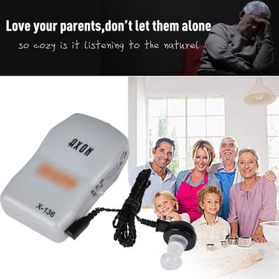 Слуховые аппараты JECPP AXON, усилитель звука, устройство для улучшения слуха с батарейным питанием для взрослых и