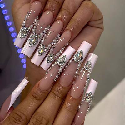 Европейские и американские накладные ногти Wear Nail French Advanced Explosive Nail Pads Съемные накладные ногти