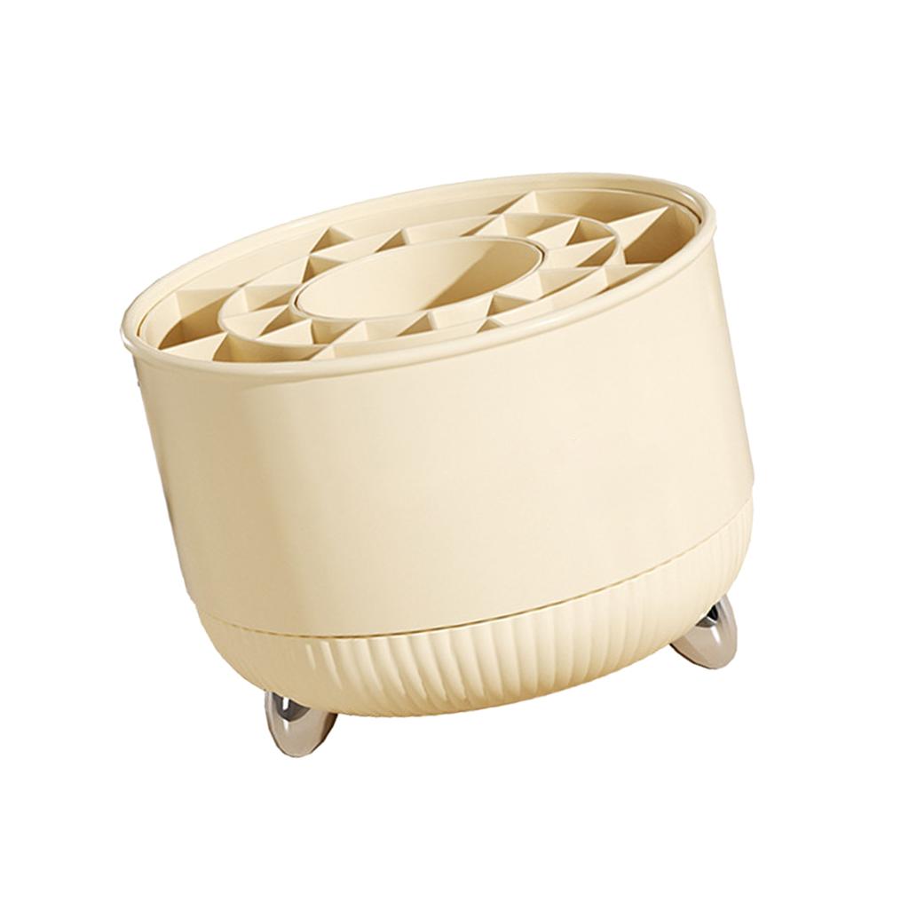 Makeup Brush Holder Organizer 360 Rotating Large Capacity Makeup Brush Storage Box for Home 21 Grid