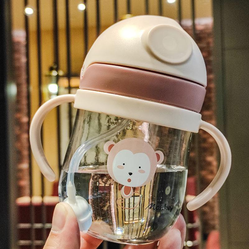 250 мл детская чашка для питья, бутылочка для кормления с соломенным гравитационным шариком, бутылка широкого калибра, герметичная уличная портативная детская чашка
