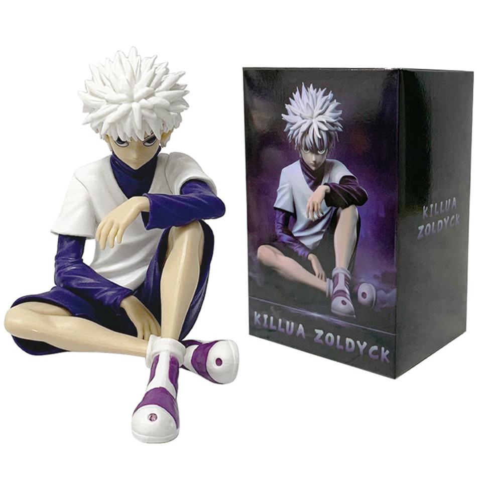 Персонаж аниме «Охотник» в полный рост, сидящая поза Цибэнь, сидячая поза Сяоцзе, ручной настольный орнамент, ПВХ, модная модель игрушки