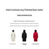 Jinyujie Women's Hooded Long Duck Down Puffer Jacket