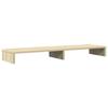 VidaXL Support de moniteur chêne sonoma 100x27x10 cm bois d'ingénierie, support de moniteur pour bureau, étagère de 854654