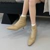 Fashion SUOJIALUN 2025 Winter New Brand Women Ankle Boots Fashion Buckle Round Toe Ladies Elegant Short Boots Thin Low Heel Dress Pumps
