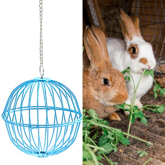 Подвесная кормушка для кур, хомяков, кроликов, мяч для лакомства, овощная гирлянда, держатель для фруктов и птицы с регулируемой высотой, цепь из нержавеющей стали, простая сборка