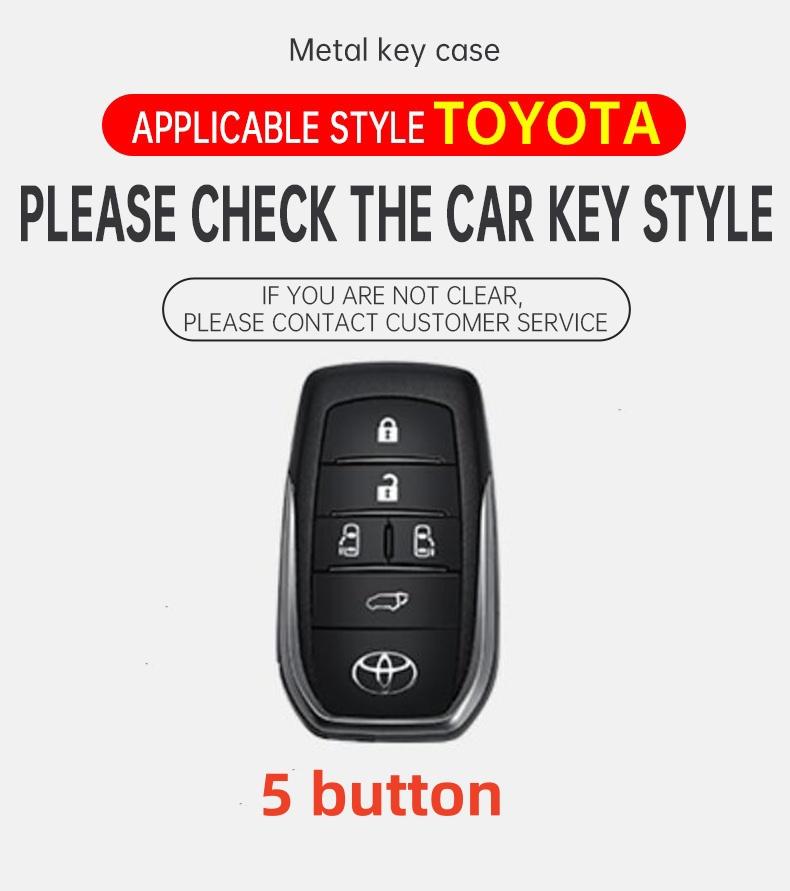Чехол-оболочка из цинкового сплава и кожи для автомобильного пульта ДУ Toyota C HR CHR Prius RAV 4 Camry Corolla 2017 2018 2020 2021 Аксессуары