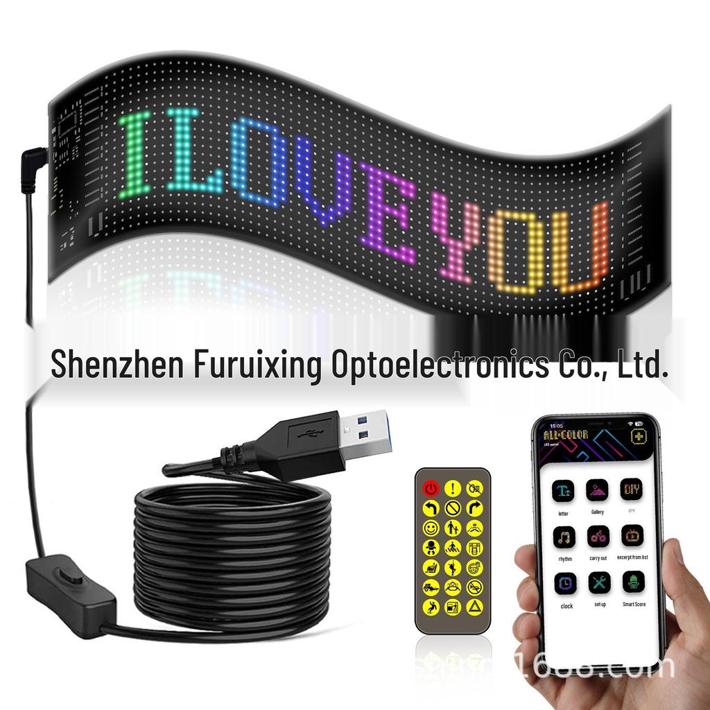 Светодиодный гибкий дисплей с дистанционным управлением и наклейка на автомобиль