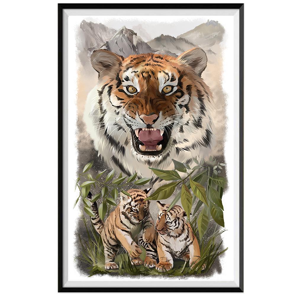 5D алмазная живопись «сделай сам», лесные животные, полный бриллиант, ручная работа, алмазная вышивка, мозаика, украшение для дома, гостиной, подарок