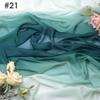 100D Chiffon Fabric Gradient Color Organza Tulle Fabric For Diy Ancient Style Hanfu Dress Stage Dance Costume  Drape Decor Craft