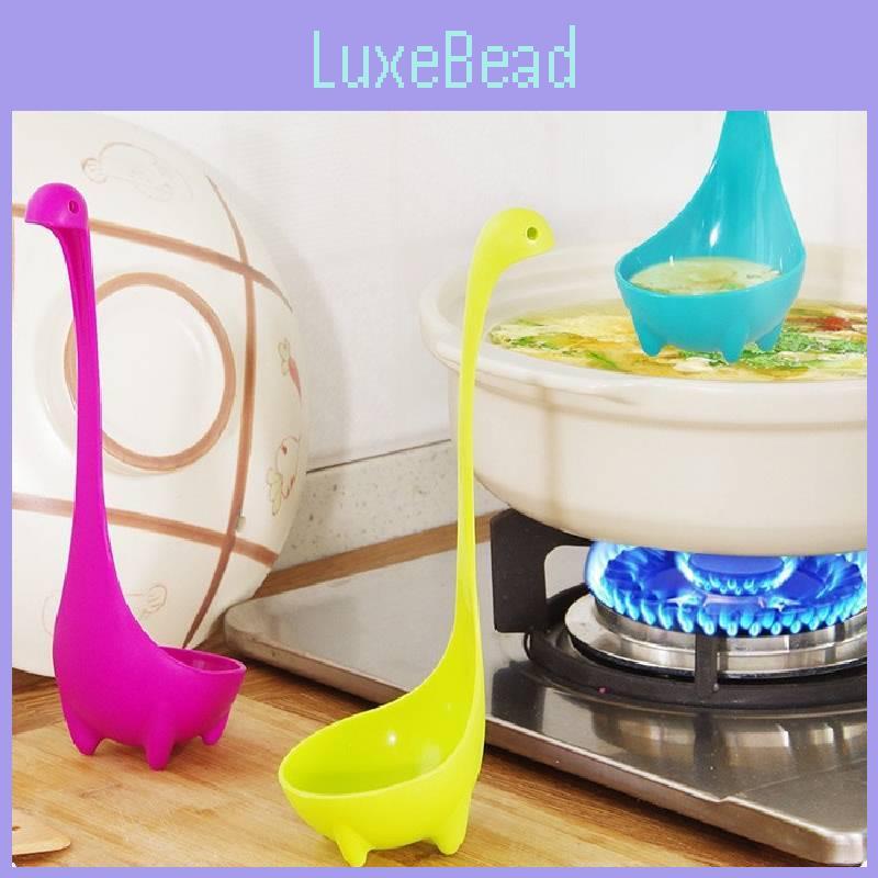 Уникальный дизайн Лох-несского чудовища Пластиковый набор суповых ложек с длинной ручкой для взрослых