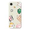 For iPhone 16e Case Animal Gathering Pattern Printing Straight Edge TPU Phone Back Cover
