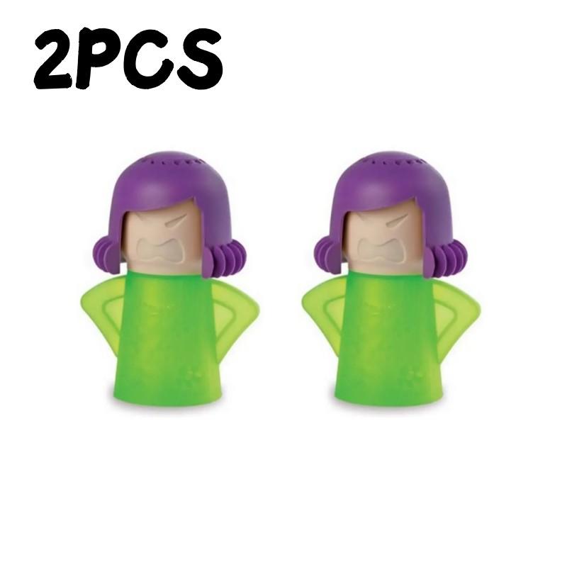 1-1pc Angry Mama Oven Steam Microwave Refrigerator Easily Remover Oil Dirt Fridge Deodorizer Kitchen Useful Cleaning Tools
