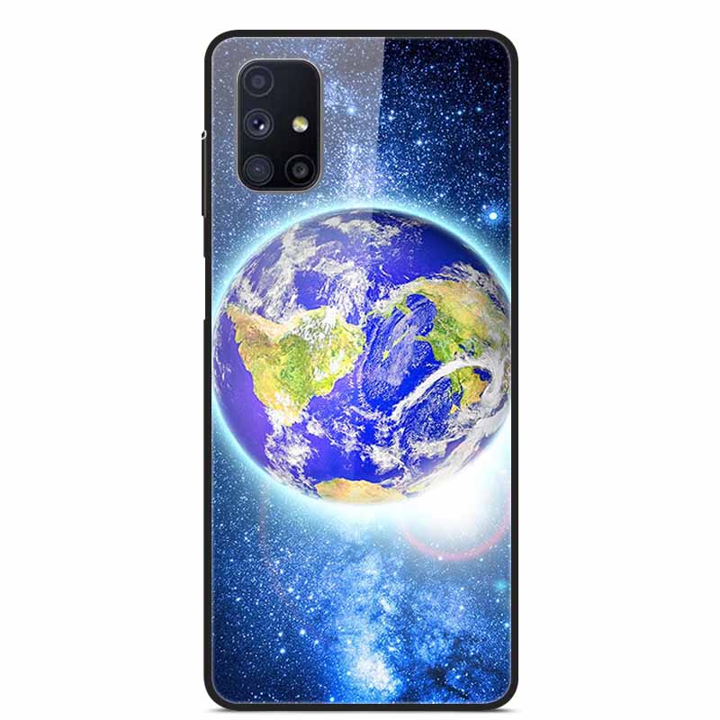 Стеклянная задняя крышка для Samsung Galaxy M51 M31 Чехол Жесткий чехол из закаленного стекла для Samsung A71 A51 Чехол A 51 71 M 51 31 Funda Coque