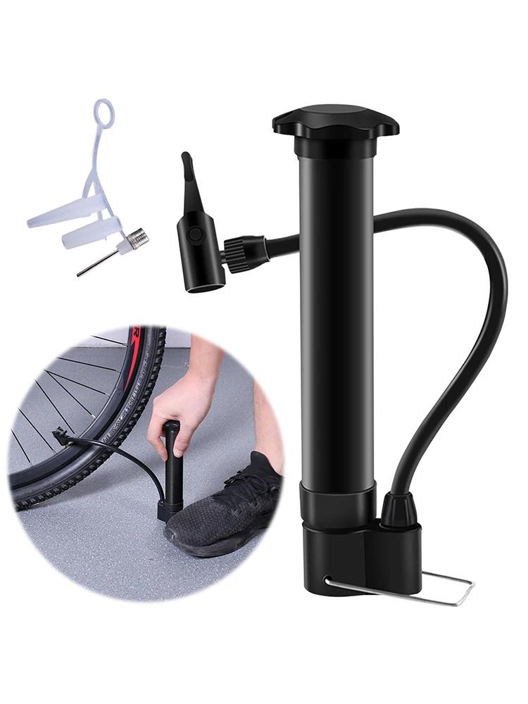 80PSI Велосипедный ручной воздушный насос Клапан Шредера Велосипедный напольный насос Легкий Насос для накачивания шин и мячей для MTB шин