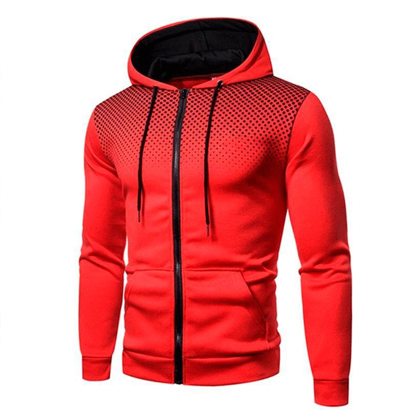 Men's Casual Zipper Sports Sweatshirt - Autumn/Winter Edition