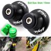 M8/M10 Ninja Swingarm Spools CNC Slider Stand Screw Valve Caps For Kawasaki Ninja650 Ninja1000sx Ninja 250 300 400 650 ZX6R