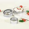 5/6/7/8/9/10 Cm Perforated Tart Rings With Hole Stainless Steel Tart Bottom Tower Fruit Pie Quiches Cake Ring Mousse Baking Mold