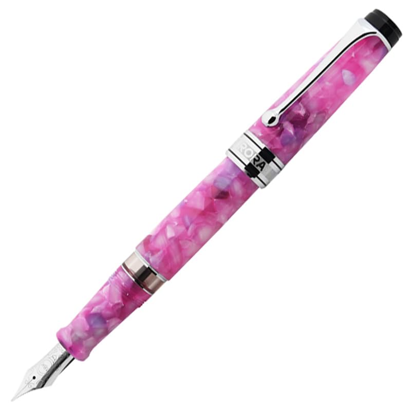 AURORA Fountain Limited Edition 860 CALEIDOSCOPIO Luce Pink Riseki 18K Bold Pen, Kaleidoscope, CT, Gold, Filler, Nib, 996-CKP-B