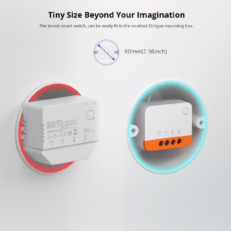 ZBMINI Extreme L2 Zigbee DIY Переключатель Без Нейтрального Провода Двухстороннее Управление