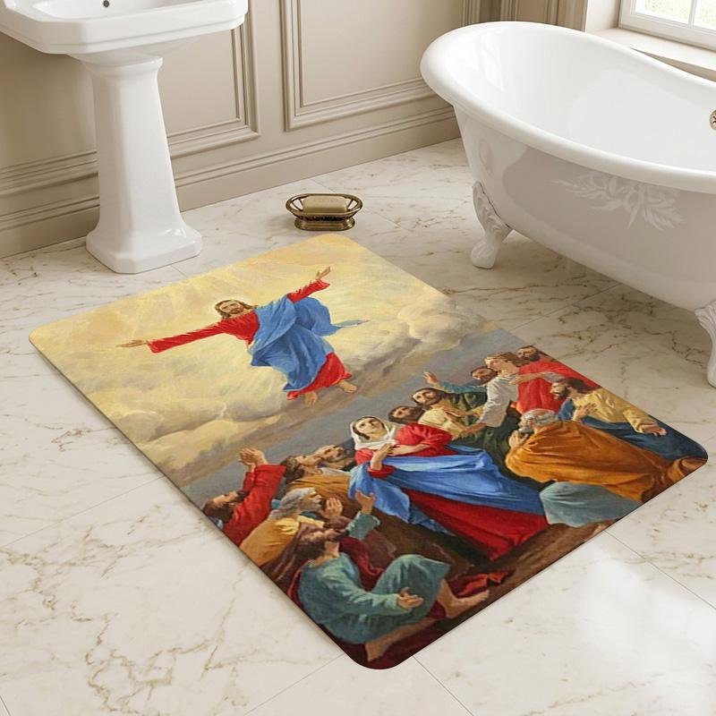 Ascension Living Room Nonslip Area Rug Soft Carpet For Bedroom Game Playroom Sofa Office Home Decor Doormat Christmas Gift C930934