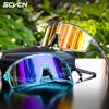 SCVCN Men Outdoor Sports Glasses Photochromic Sunglasses Bicycle Cycling Glasses Women Driving Bike Eyewear UV400 Hiking Goggles 7