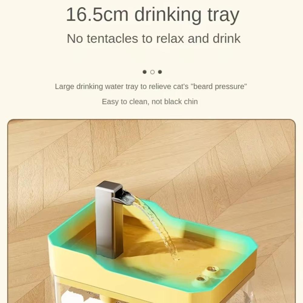 Прозрачный кошачий фонтан для воды Автоматический фильтр с насосом Фильтр для фонтана для питомца Диспенсер для воды для кошек