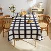 Plaid Table Cloth Simple Modern Light Luxury High-End Rectangular Fabric Waterproof Coffee Table Mat