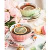 Luxurious Ceramic Coffee Cup Set Chic European Light Luxury Ceramic Cup & Saucer Set for Breakfast and Tea Time