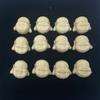 5Pcs Shell Powder Maitreya Buddha Head Beads 18x20mm Ivory Laughing Buddha Charms for DIY Bracelet Religious Lucky Jewelry Making