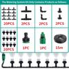 5-30M Automatic Misting Watering Kit Fog Nozzles Irrigation System Garden Spray Head Courtyard Cooling Sprinkler Set 4/7mm Hose