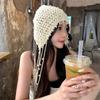 Beanies Knit Cap Crochet Flower Ethnic Style Hat  Apparel Accessories