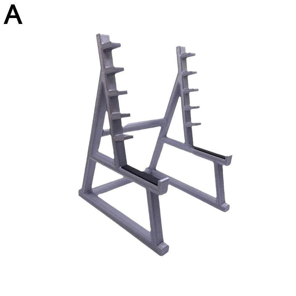 With Barbells And Weights Barbell Rack Pen Holder Metal Mini Squat Rack Ornaments  Gift