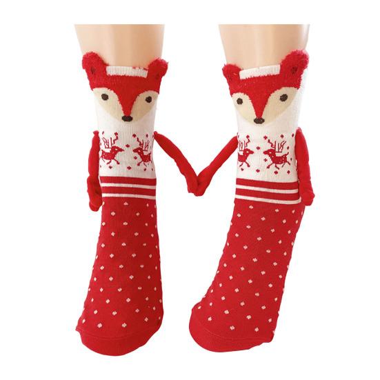 Магнитные носки "Держащиеся за руки" Оригинальные Смешные Рождественские носки "Держащиеся за руки" Рождественский чулок Наполнитель Подарки-приколы для женщин мужчин