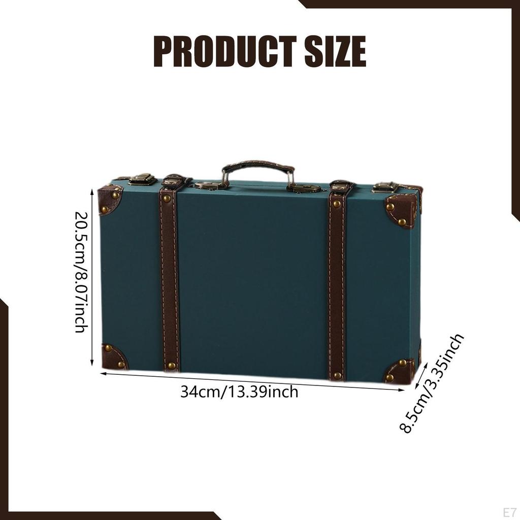 Антикварный чемодан декоративная коробка для хранения украшения старомодные сундуки чемодан