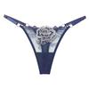 Mature Style Women's Breathable Mesh Low-Rise Adjustable Thong