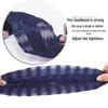 Wave Wide-Edge Non-Slip Hairband with Teeth and Breathable Lace for Middle-Aged and Elderly Women