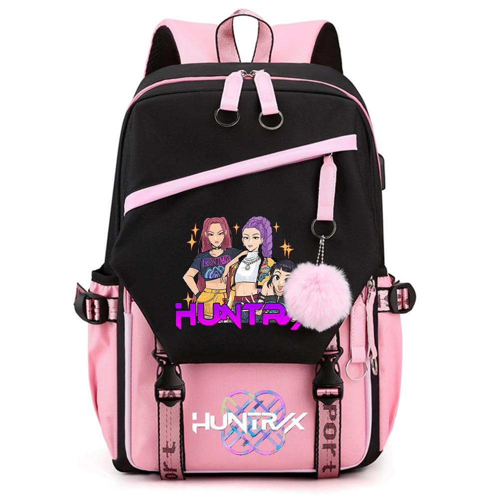 Anime K-Pop Demon Hunters Printed Large Capacity Backpack for Teenger Student Girl Boy Schoolbag Bookbag Women Waterproof Travel Bag Gift