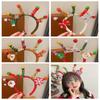 Merry Chritmas Christmas Headband Xmas Antler Hair Hoop Decoration Santa Claus Hair Hoop  Children