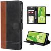 Case for Samsung Galaxy A13 5G Flip Case Flap Synthetic Leather Brown-Black Bicolor