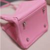 Women Solid Color Small Top Handle Bucket Handbag Vintage PU Leather All-match Chic Tote Bag KTY